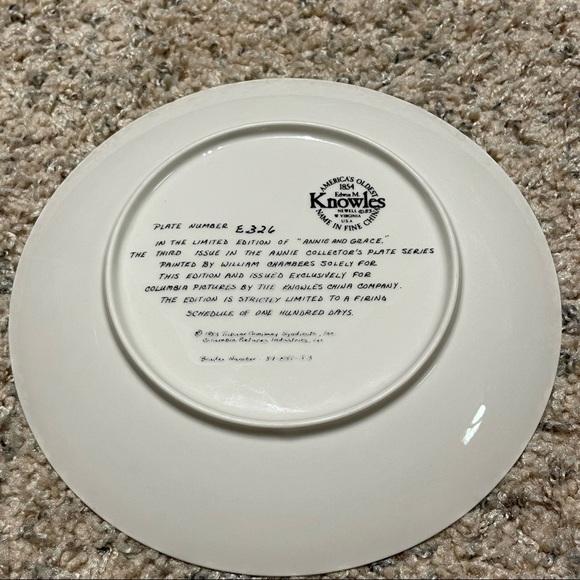 SET OF 4 EDWIJ M. KNOWLES ANNIE COLLECTOR PLATES - Picture 11 of 13